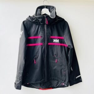 ❤️ Helly Hansen Salt Sailing wind breaker jacket, black/pink, Size S F18